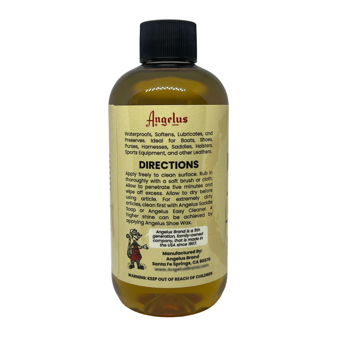 Angelus Genuine Mink Oil Compound 4-In-1 Care for Smooth Leather, 8.6 oz / 255 ml