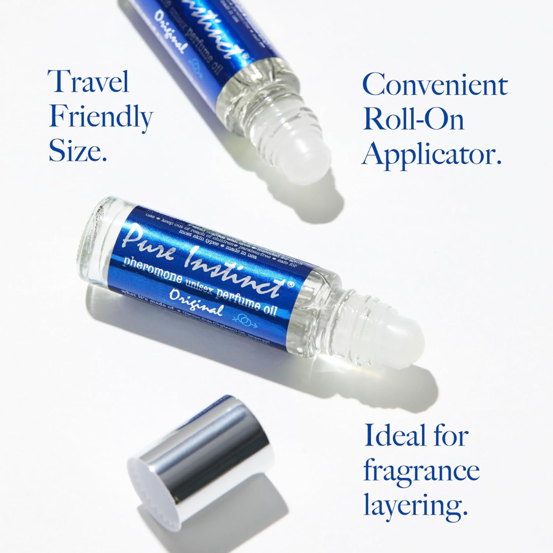 Pure Instinct Roll-On Original Pheromone Infused Perfume Oil, 0.34 oz / 10.2 ml