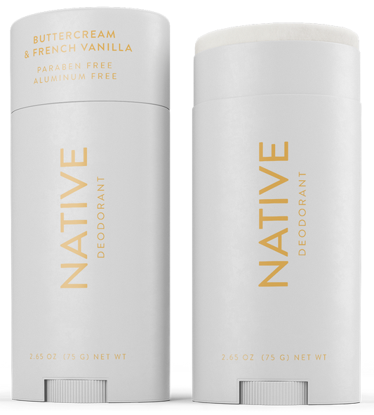 Native Deodorant Buttercream & French Vanilla, 2.65 oz. / 75g