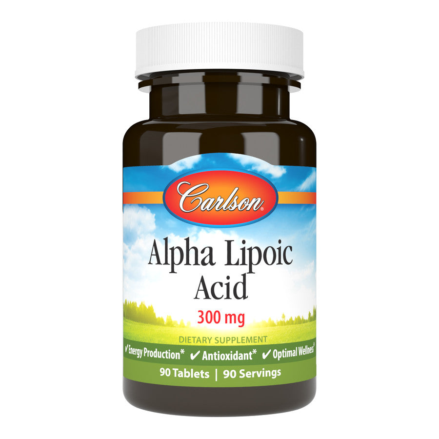 Carlson Alpha Lipoic Acid 300 mg Energy Production, Universal Antioxidant