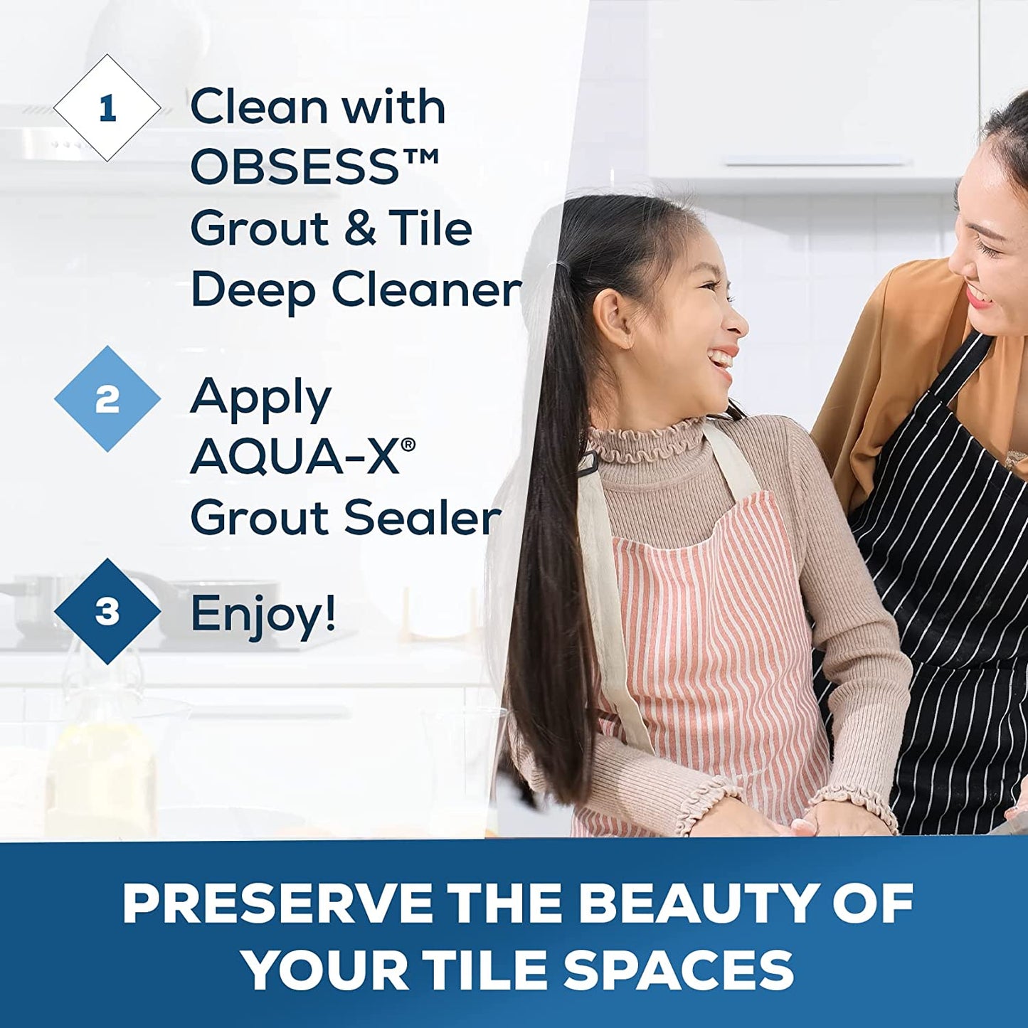 Aqua-X Industrial Grade Grout Sealer Ultra-Long Lasting Repels Dirt And Grime 16oz