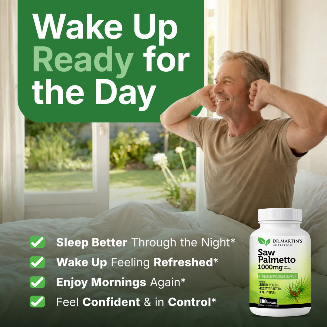 Dr. Martin's Saw Palmetto for Men 1,000 mg, 180 Capsules