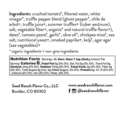 Seed Ranch Truffle Hound, Medium Heat Gourmet Truffle Hot Sauce