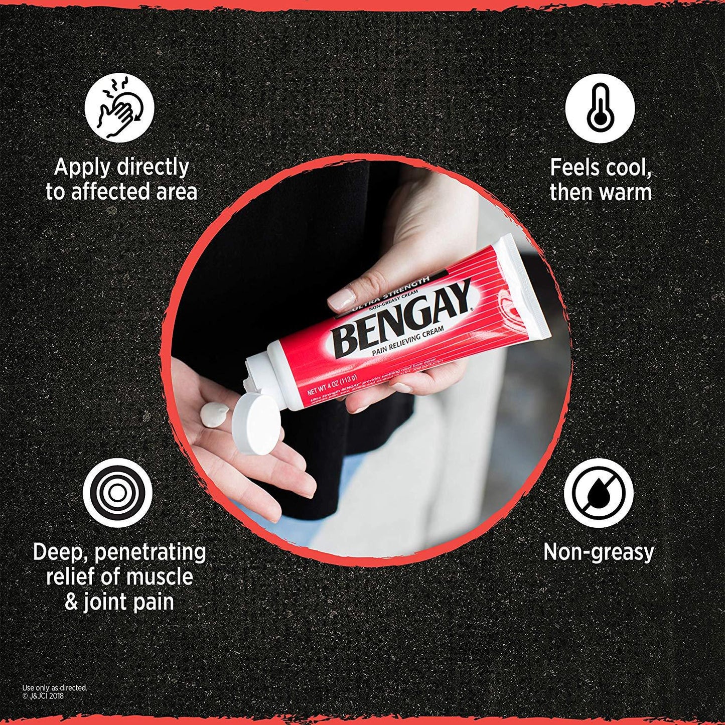 Bengay Ultra-Strength Relief Cream Topical Analgesic for Arthritis, Muscle, Joint & Back, 4 oz.