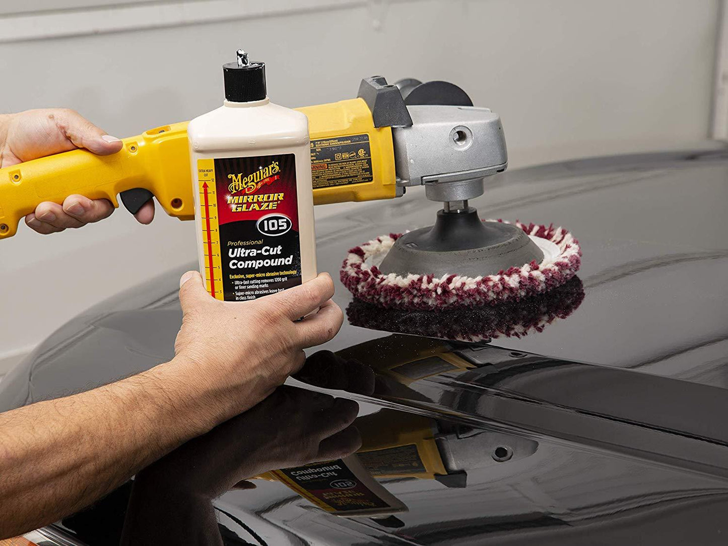 Meguiar's M10532 Mirror Glaze Ultra-Cut Compound, 32 fl oz