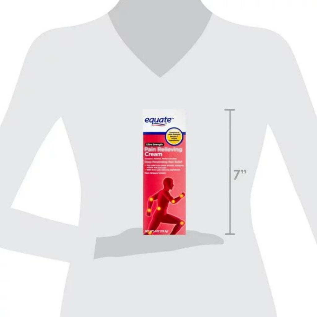 Equate Ultra Strength Relieving Cream 4oz / 113.3g