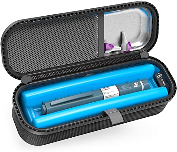 SHBC Upgraded Cold Effect PCM Insulin for Diabetes Needles Portable Medical Cooler Bag CASE and COOLER ONLY