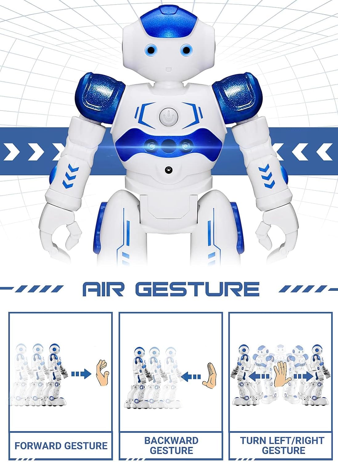KingsDragon Remote Control Smart Robot Toys For Kids, Gesture & Sensing Programmable
