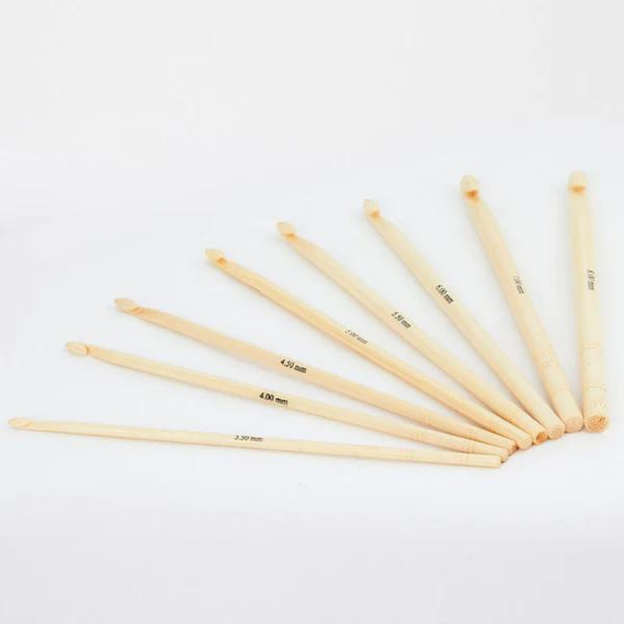 KnitPro Bamboo Crochet Hook Single Ended Hand Crafted 1 Set (22549)