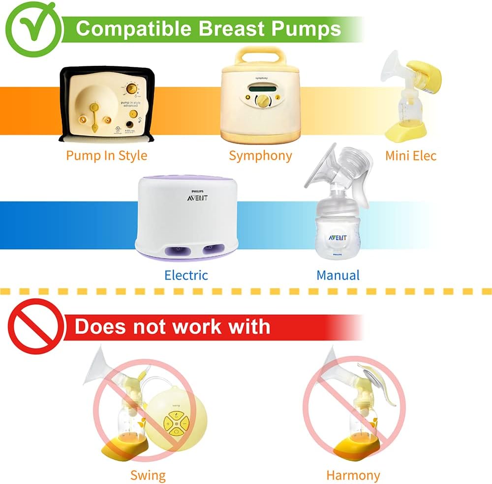 Nenesupply Valves For Medela Breastpumps & Avent Breastpumps (4 White Valves)