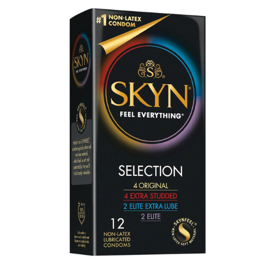 SKYN Selection Variety Pack (12 Non-Latex Condoms)