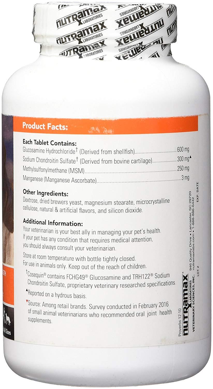 Nutramax Cosequin DS Plus with MSM 132 Chewable Tablets