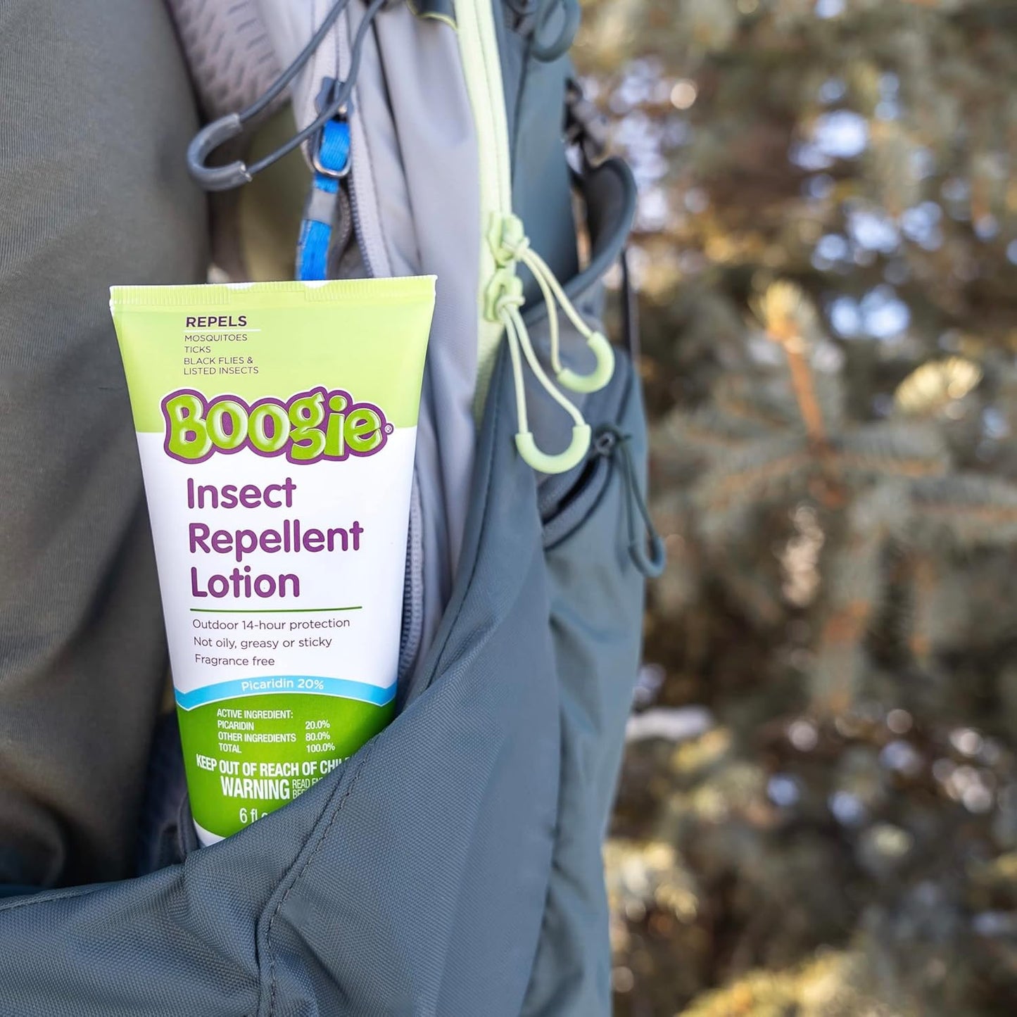 Boogie Insect Repellent Lotion Not Oily, Greasy Or Sticky 14hr Protection, 6 fl oz / 177 mL