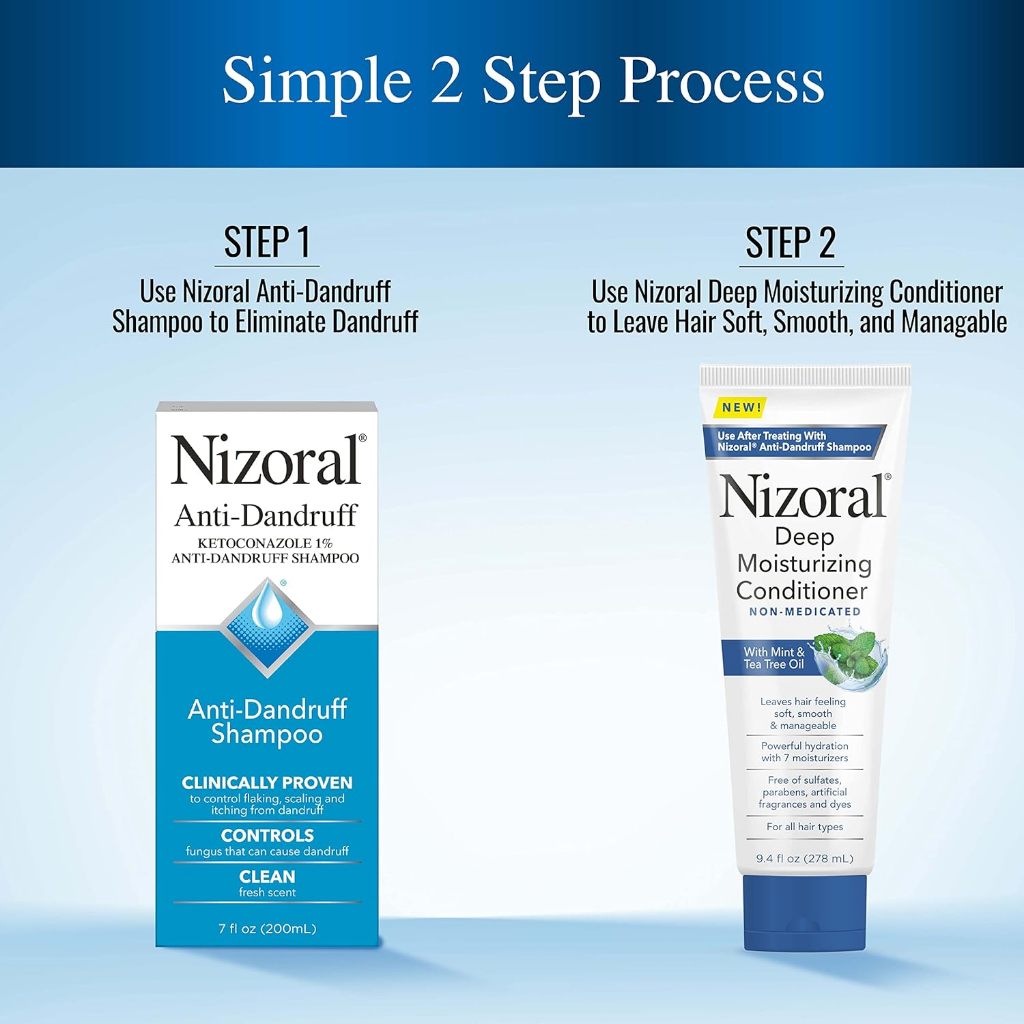 Nizoral Deep Moisturizing Conditioner Non-Medicated with Mint and Tea Tree Oil 9.4 fl oz / 278 mL