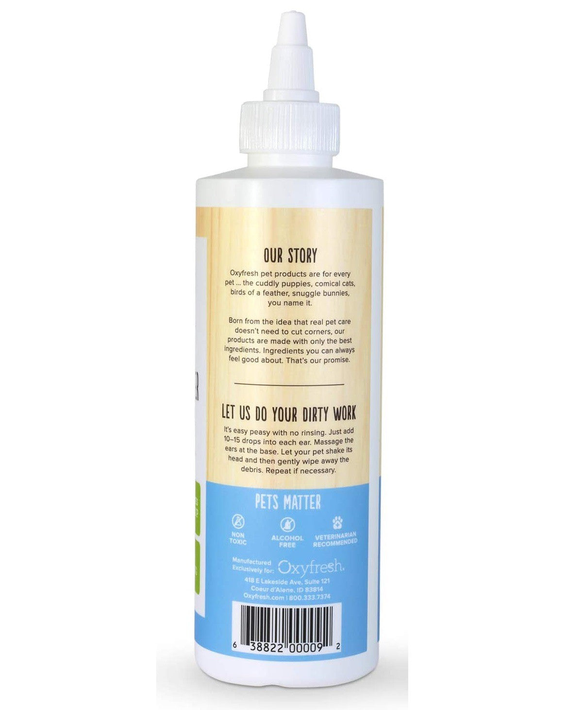 Oxyfresh Ear Cleaner with Oxygene for Dogs and Cats 8 fl oz / 237 ml