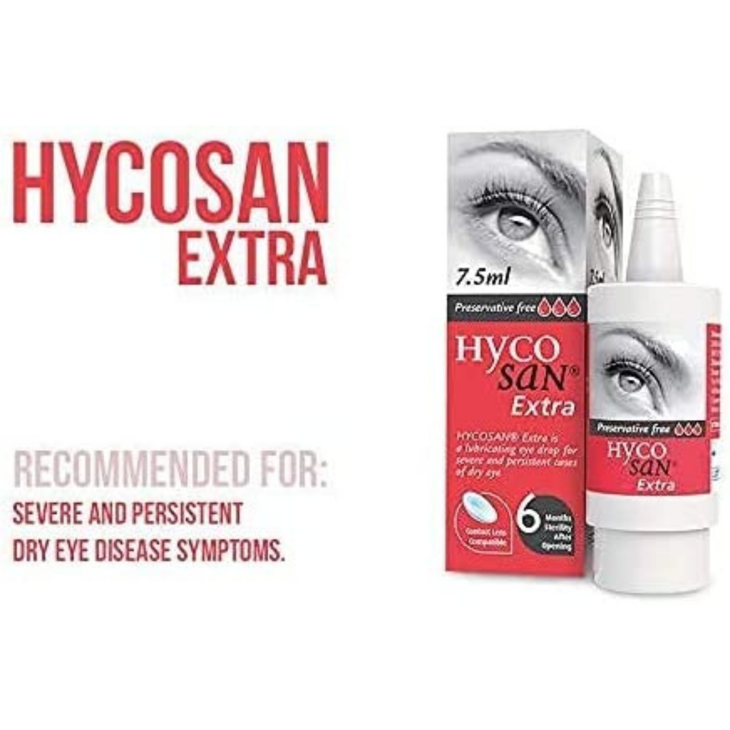 HycoSan Extra Preservative Free Lubricating Eye Drop 7.5 mL