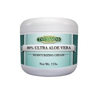 TNVitamins 80% Ultra Aloe Vera Moisturizing Cream, 2 oz.