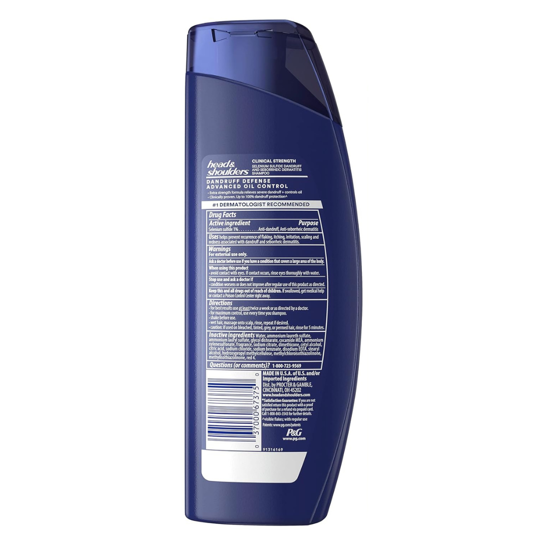 Head & Shoulders Clinical Strength Dandruff Defense Advanced Oil Contril 13.5 Fl oz / 400 mL
