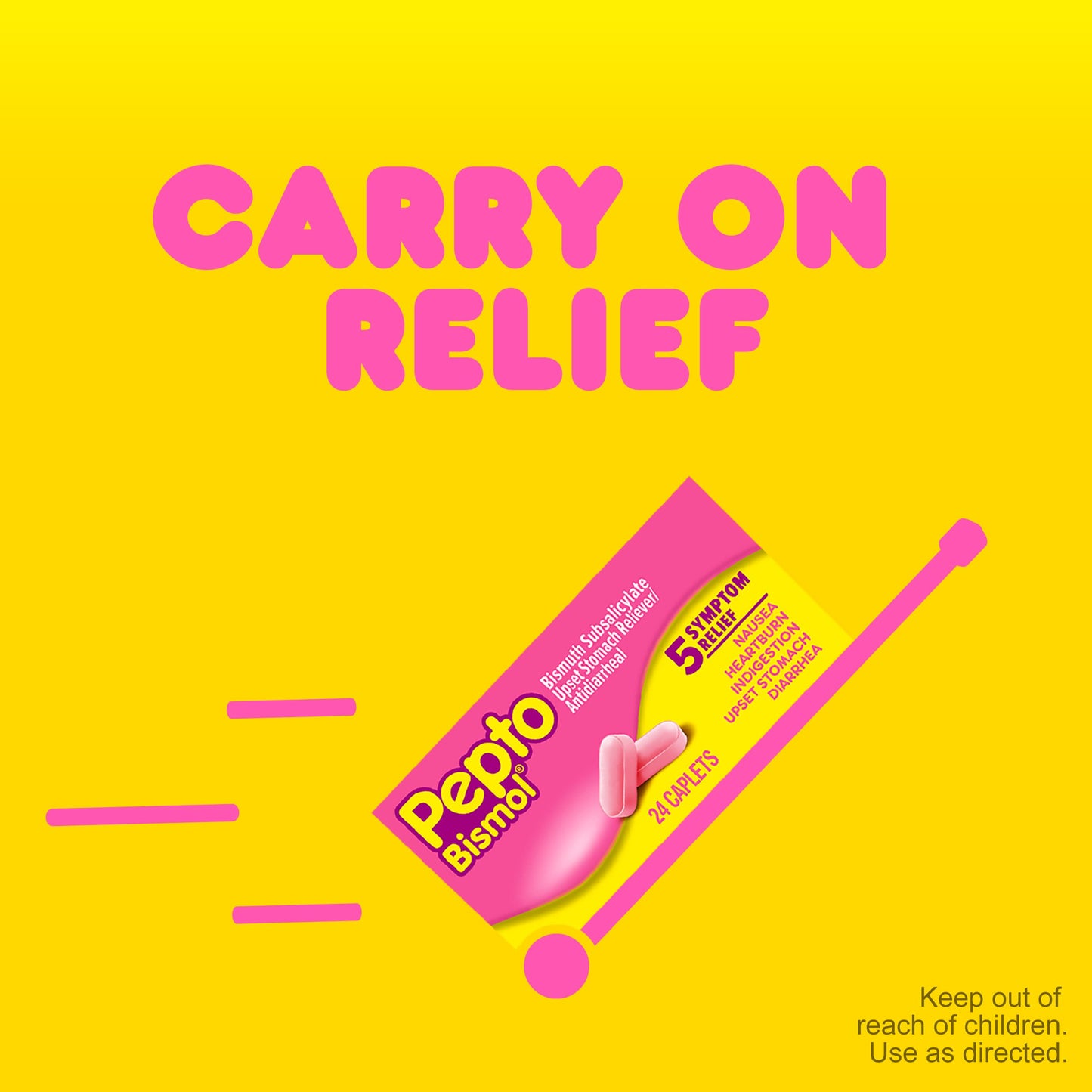 Pepto Bismol Stomach Reliever 24 Caplets
