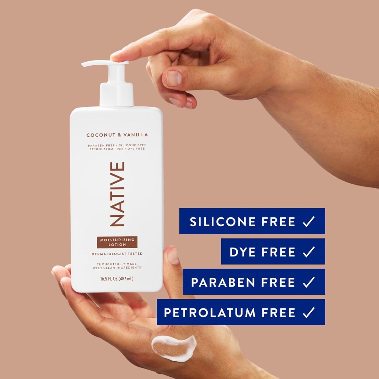 Native Coconut & Vanilla Moisturizing Lotion, 487 ml / 16.5 fl. oz.