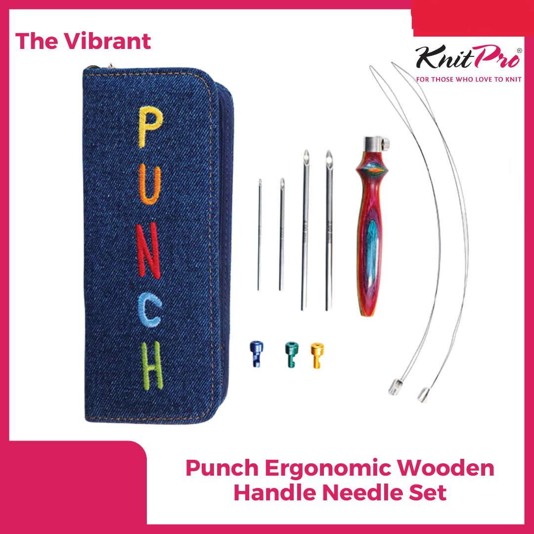 Knitpro Punch Ergonomic Wooden Handle Needle Set