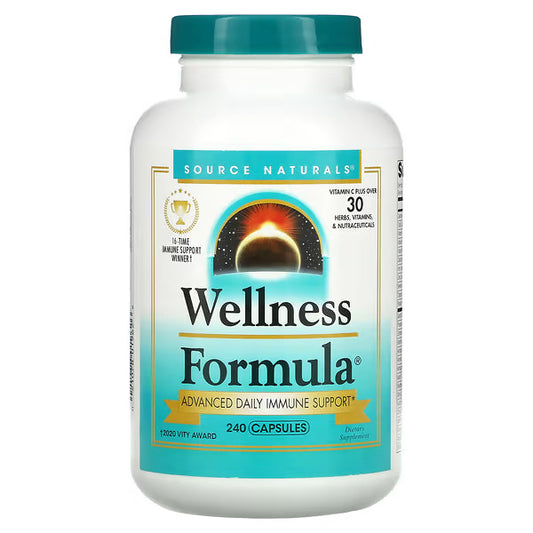 Source Naturals Wellness Formula Advanced Daily Immune Support 240 Capsules
