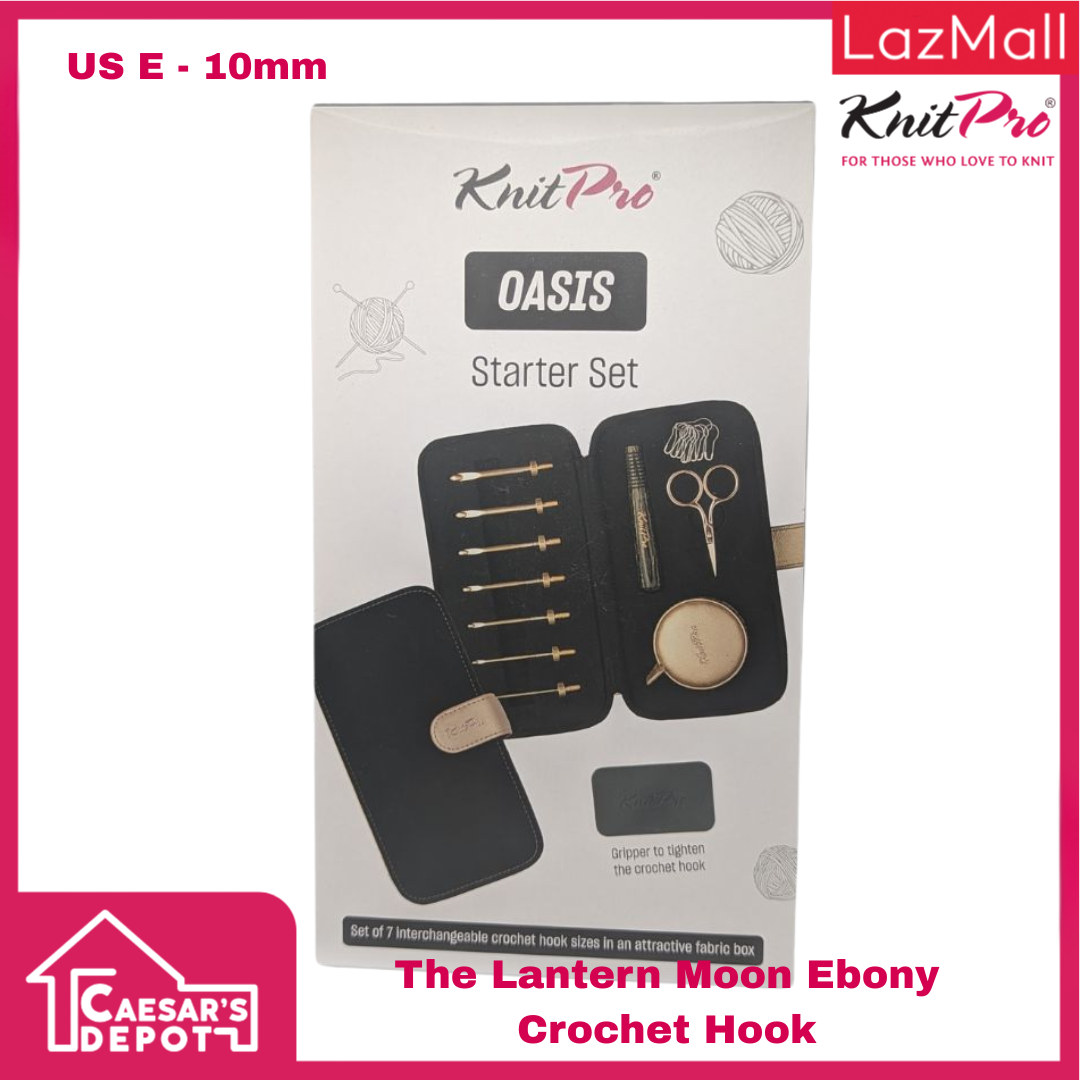 KnitPro Oasis Rose Gold Interchangeable Crochet Hooks Set