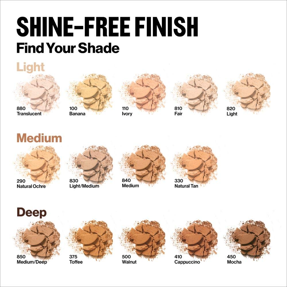 Revlon Colorstay Pressed Powder Shade (500 Walnut Noix) 0.3 oz / 8.4g