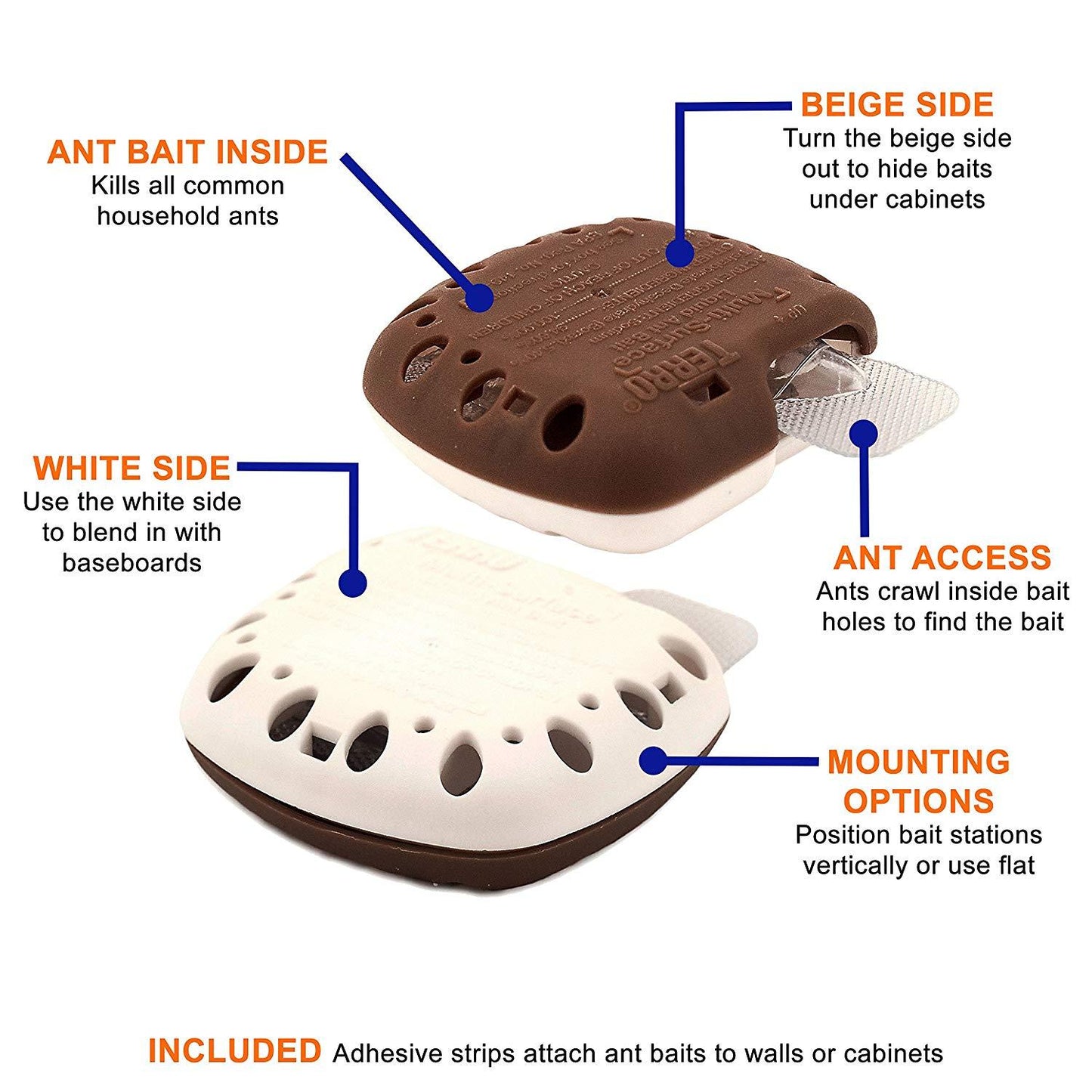 Terro Multi Surface Liquid Ant Baits with Adhesive Strips (4 Bait Stations)