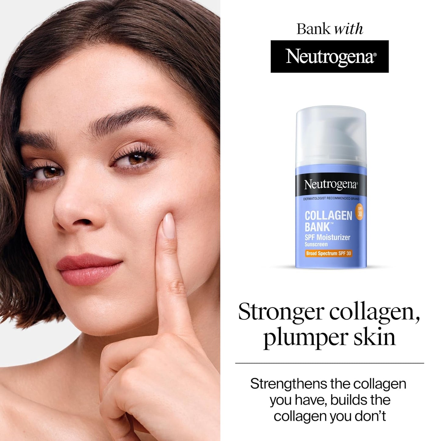 Neutrogena Collagen Bank SPF Moisturizer Normal To Combination Skin With SPF30, 2 fl oz / 59mL