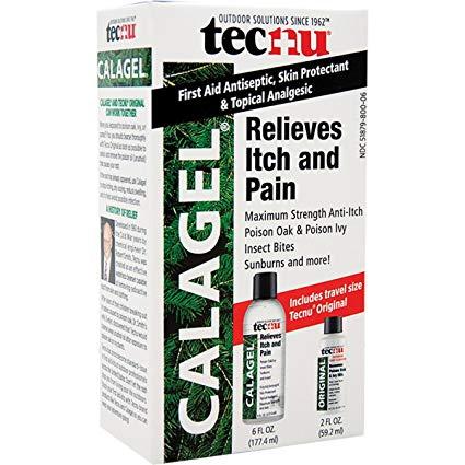 Tecnu First Aid Antiseptic, Skin Protectant & Topical Analgesic Calagel, 2 Count (Calagel 6 fl.oz - Original 2 fl.oz)