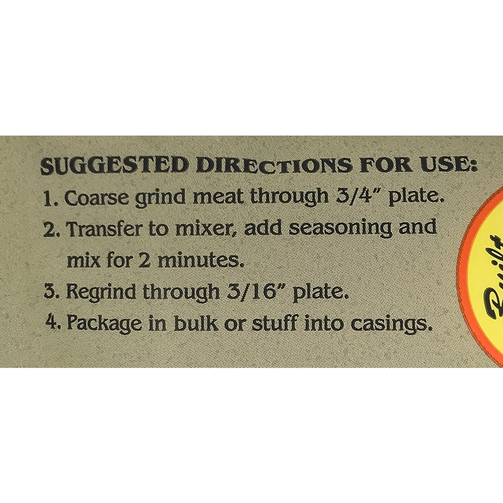 A.C. Legg Mild Italian Sausage Seasoning Blend 102, 8 oz. / 227g