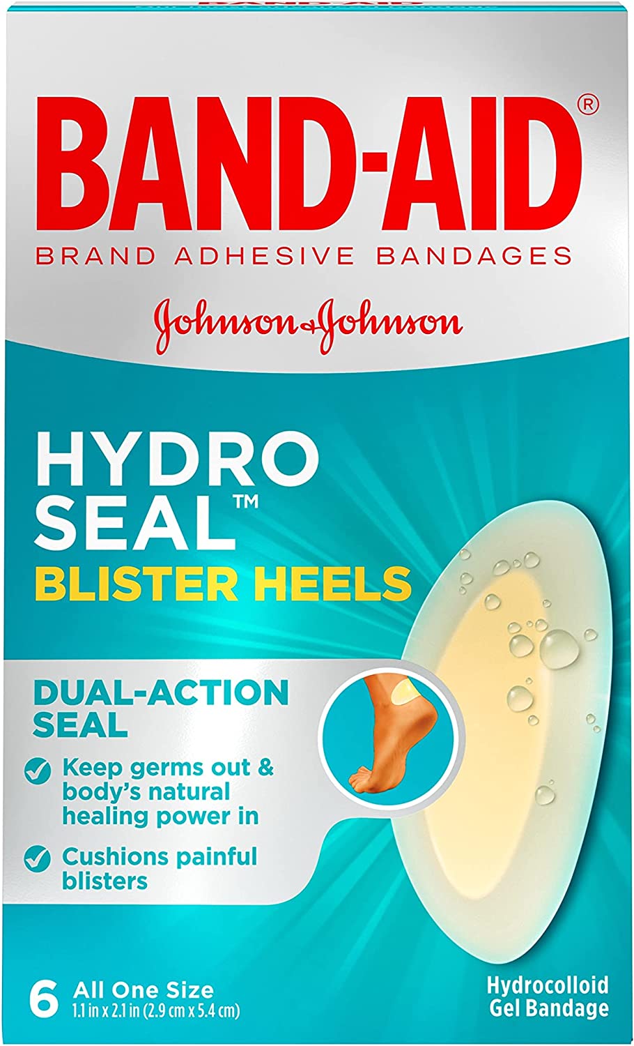Band-Aid Hydro Seal Dual Action Seal Hydrocolloid Gel Bandage