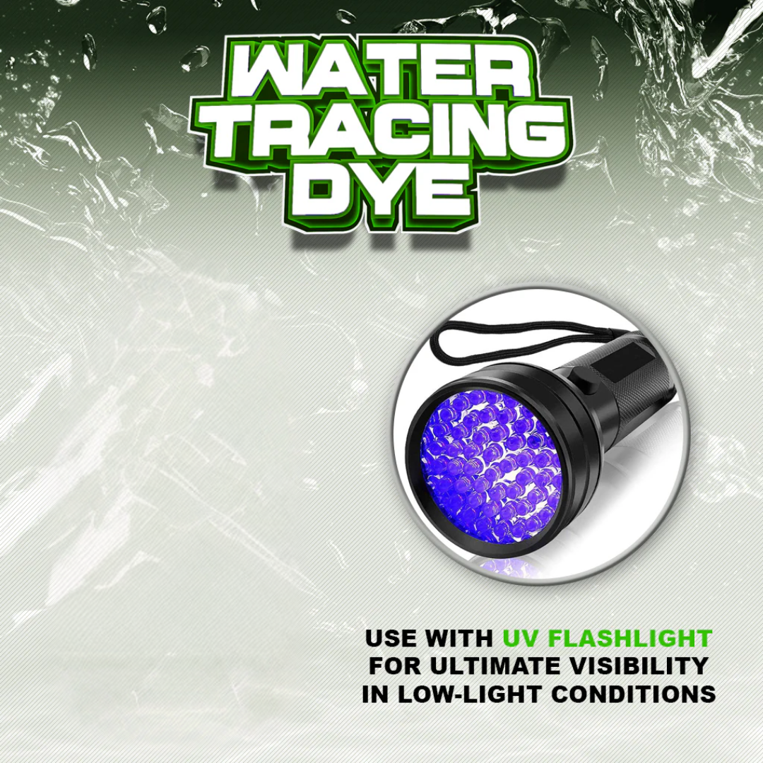 Trial Size Water Tracing Fluorescent Dye for Flow and Leak Checking, 100 ml