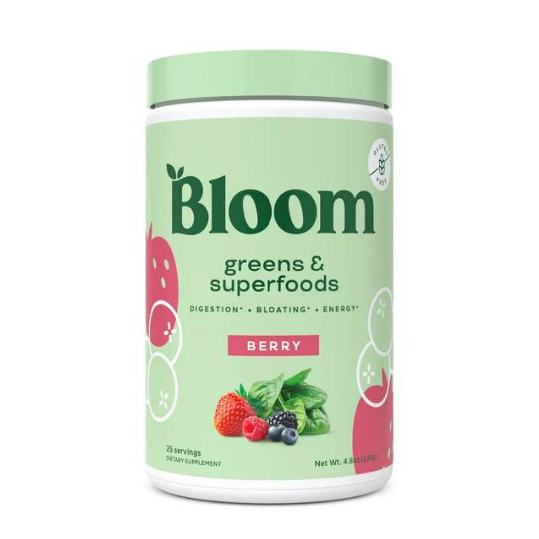 Bloom Super Greens Powder Smoothie & Juice Mix (136g) 25 Servings
