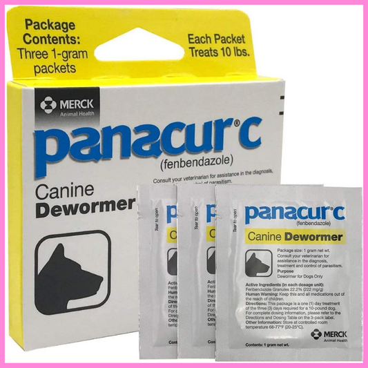 Panacur C | Canine Dewormer, Treats 10 lbs. Dogs, (1g each)