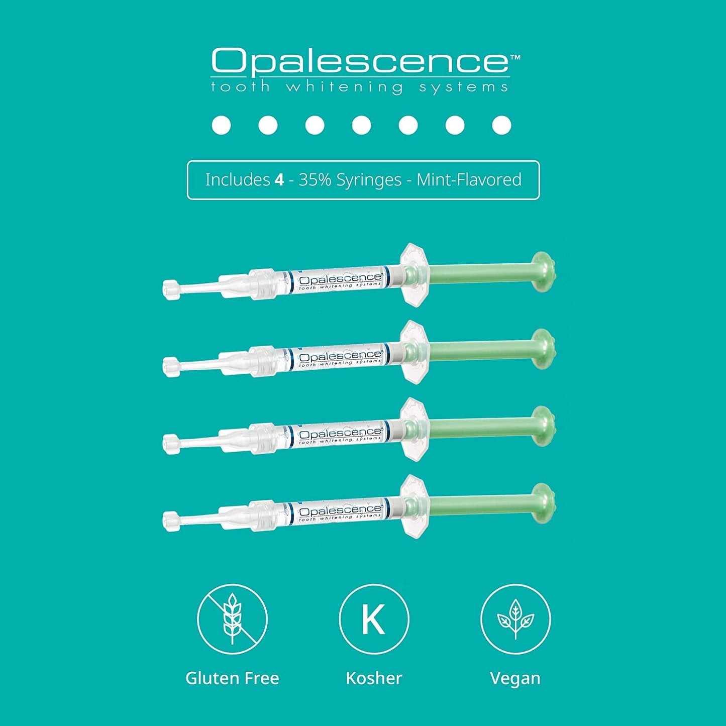 Opalescence At Home Teeth Whitening Gel Syringes Mint Flavor - 4 Pack Syringe