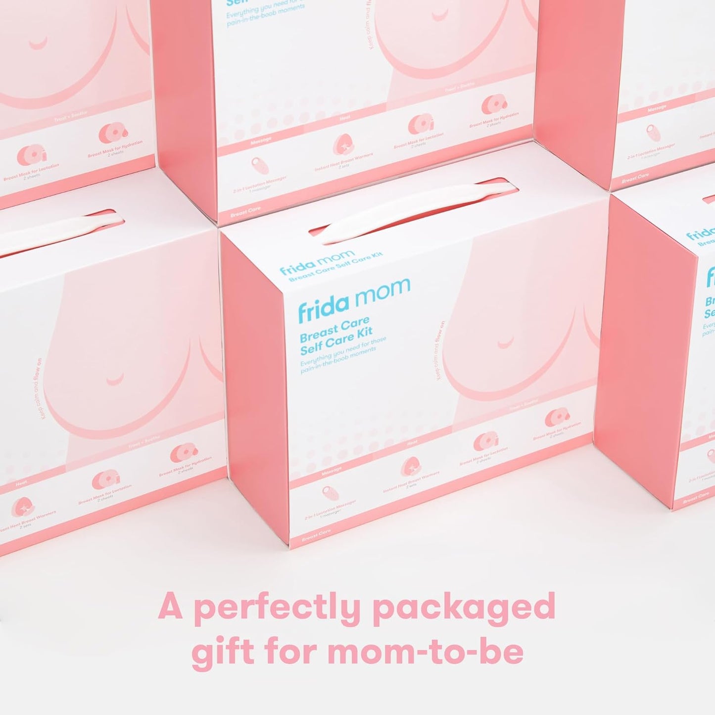 Frida Mom Breast Care Self Kit Massage. Heat, Treat + Soothe