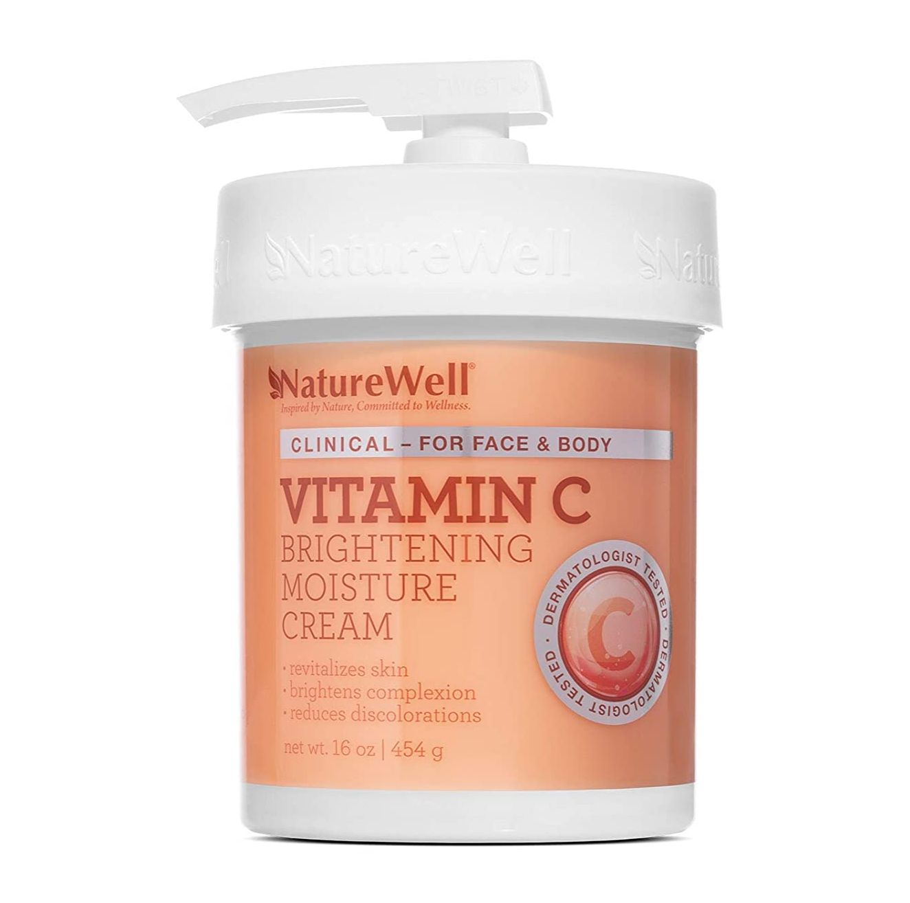 Nature Well Vitamin C Brightening Moisture Cream For Face And Body 454g