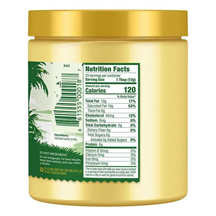 Original Grass Fed Ghee by 4th & Heart, 16 OZ