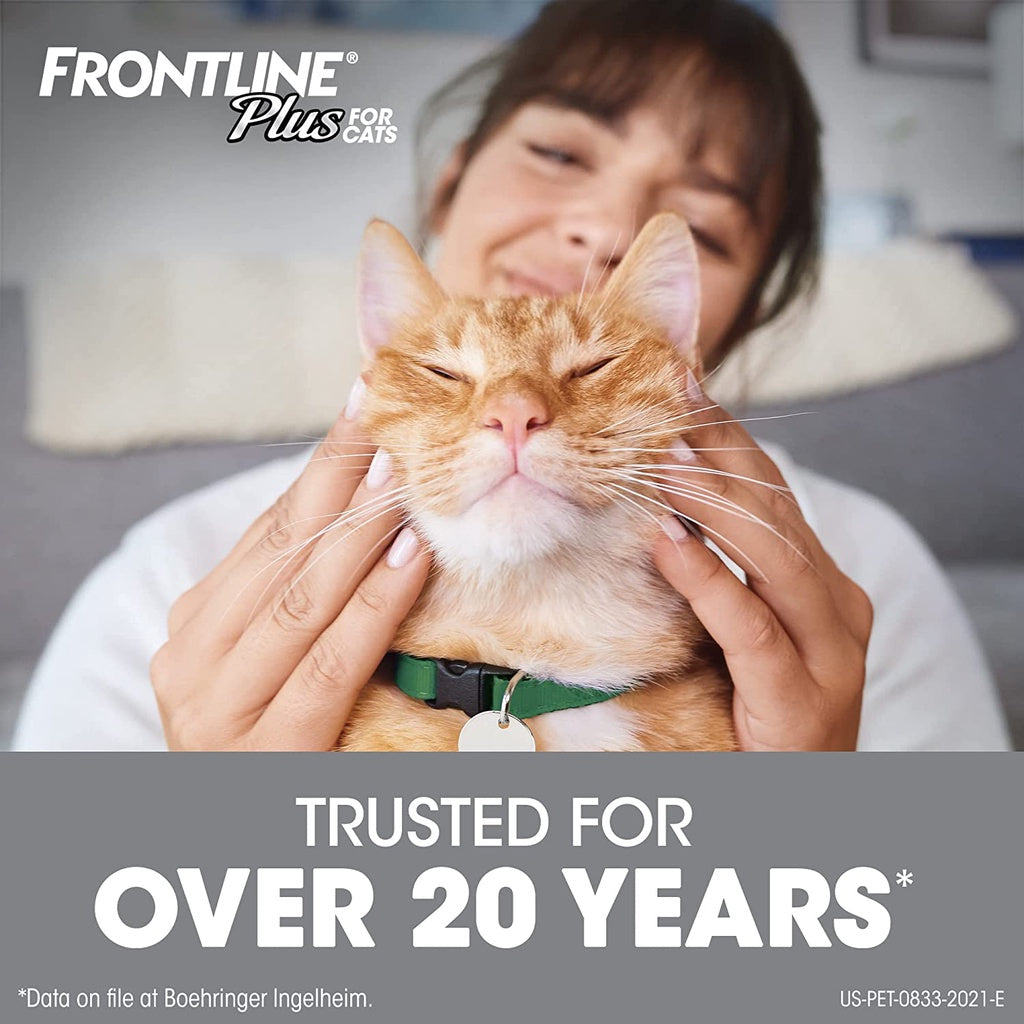 Frontline Plus for Cats and Kittens 8 Weeks and Older and Weighing Over 1.5 lbs for 3 doses, 1 box