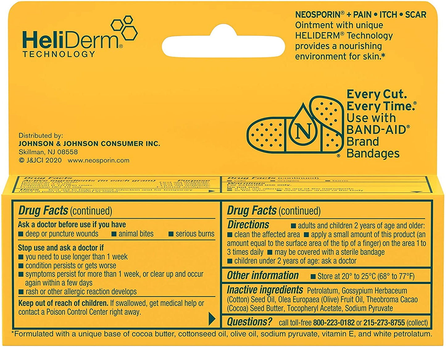 Neosporin Pain, Itch and Scar First Aid/Pain Relieving Ointment, 0.5 oz. / 14.2g