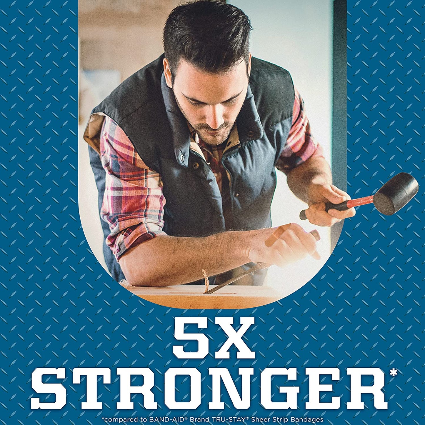 Johnson&Johnson Band - Aid Brand Adhesive Bandages Tough Strips 5X Stronger 20 Count