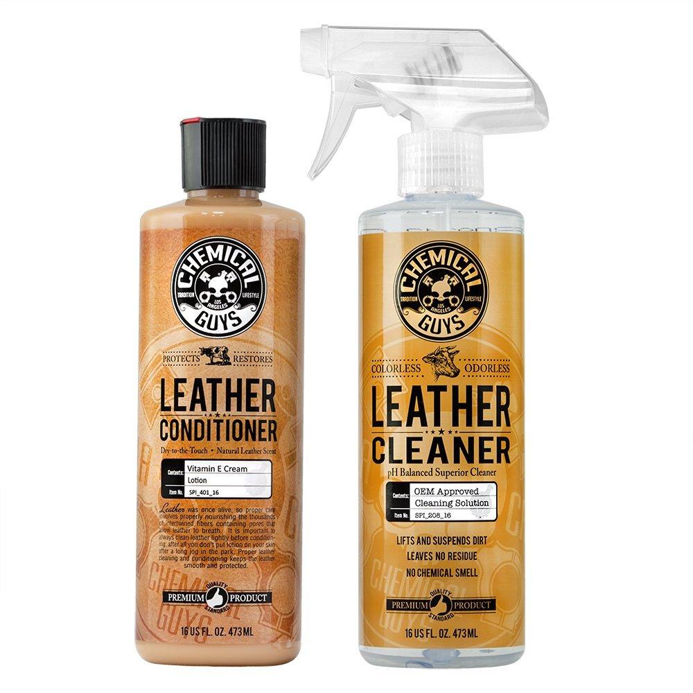 Chemical Guys Leather Cleaner and Conditioner Complete Leather Care