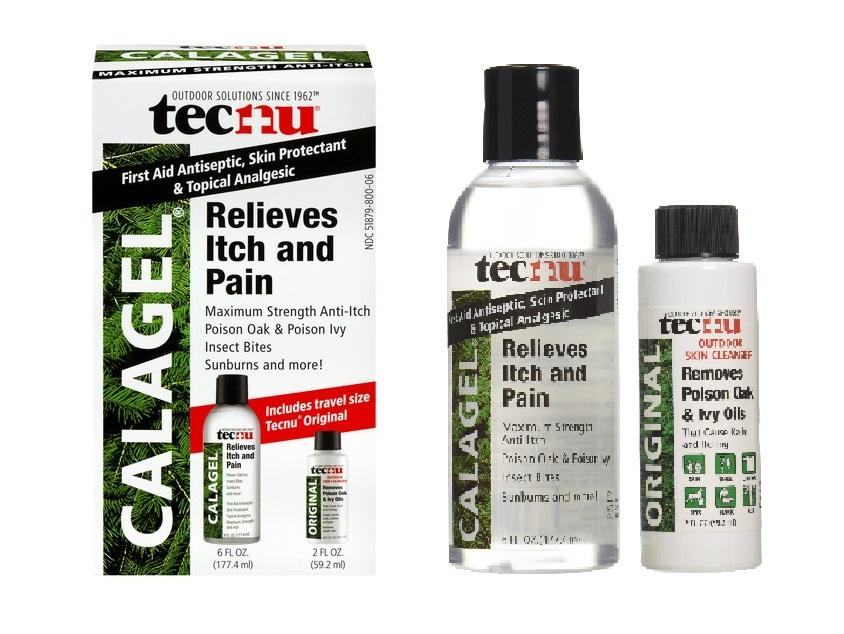 Tecnu First Aid Antiseptic, Skin Protectant & Topical Analgesic Calagel, 2 Count (Calagel 6 fl.oz - Original 2 fl.oz)