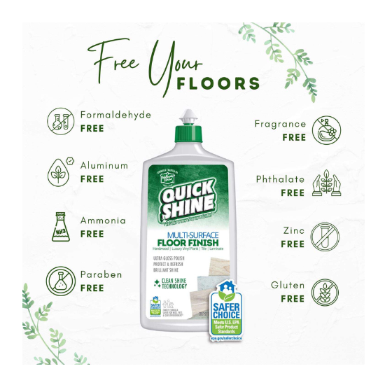 Halloway House Quick Shine Concentrate Multi Surface Floor Finish 27fl Oz / 800ml