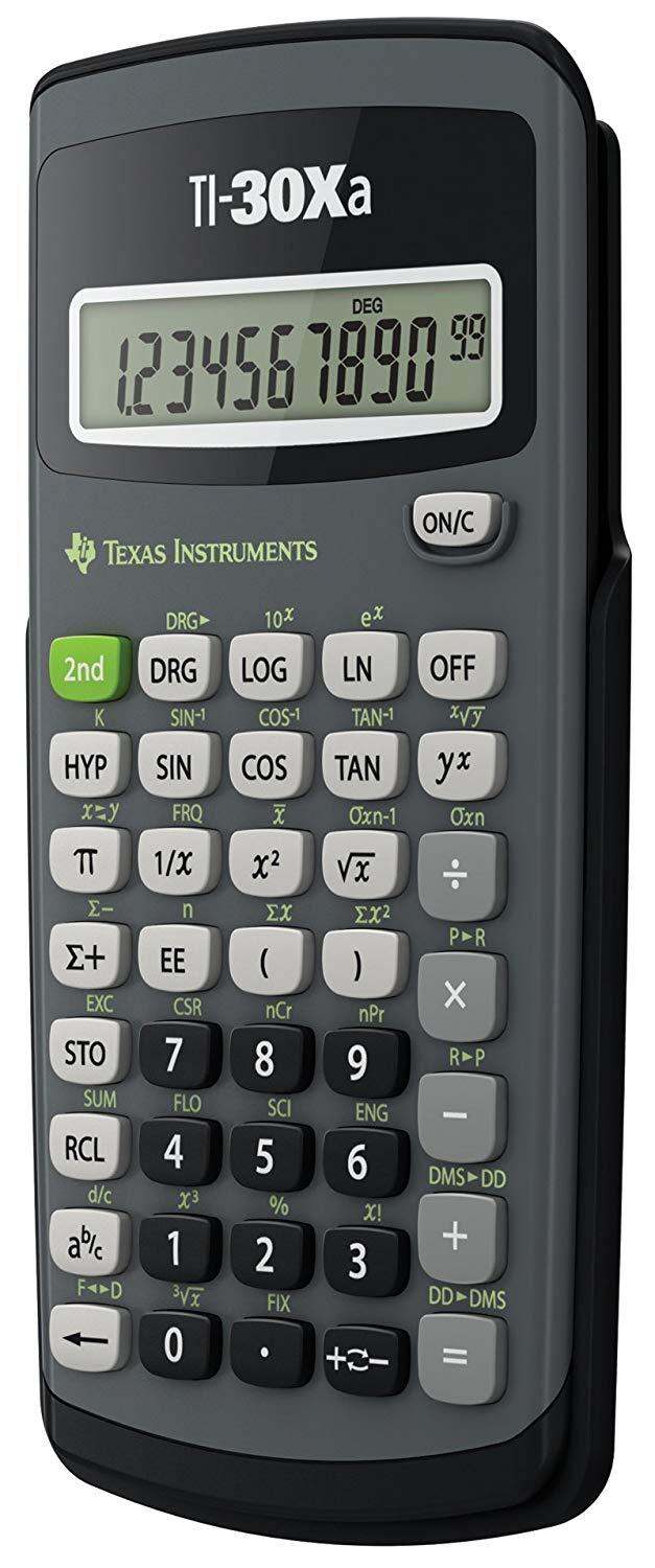 Texas Instruments TI-30Xa Scientific Calculator, Black