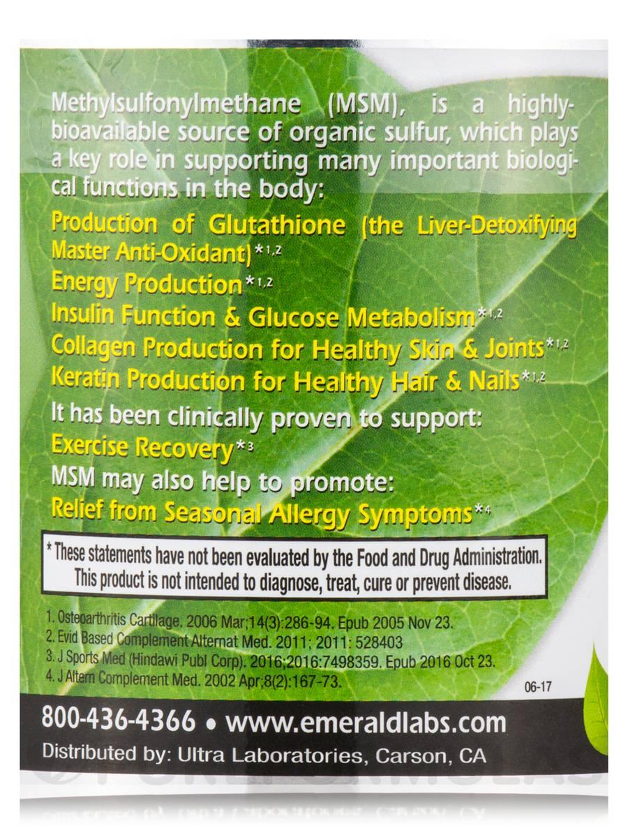 Emerald Doctor-Formulated MSM Powder 16 oz (454 grams)