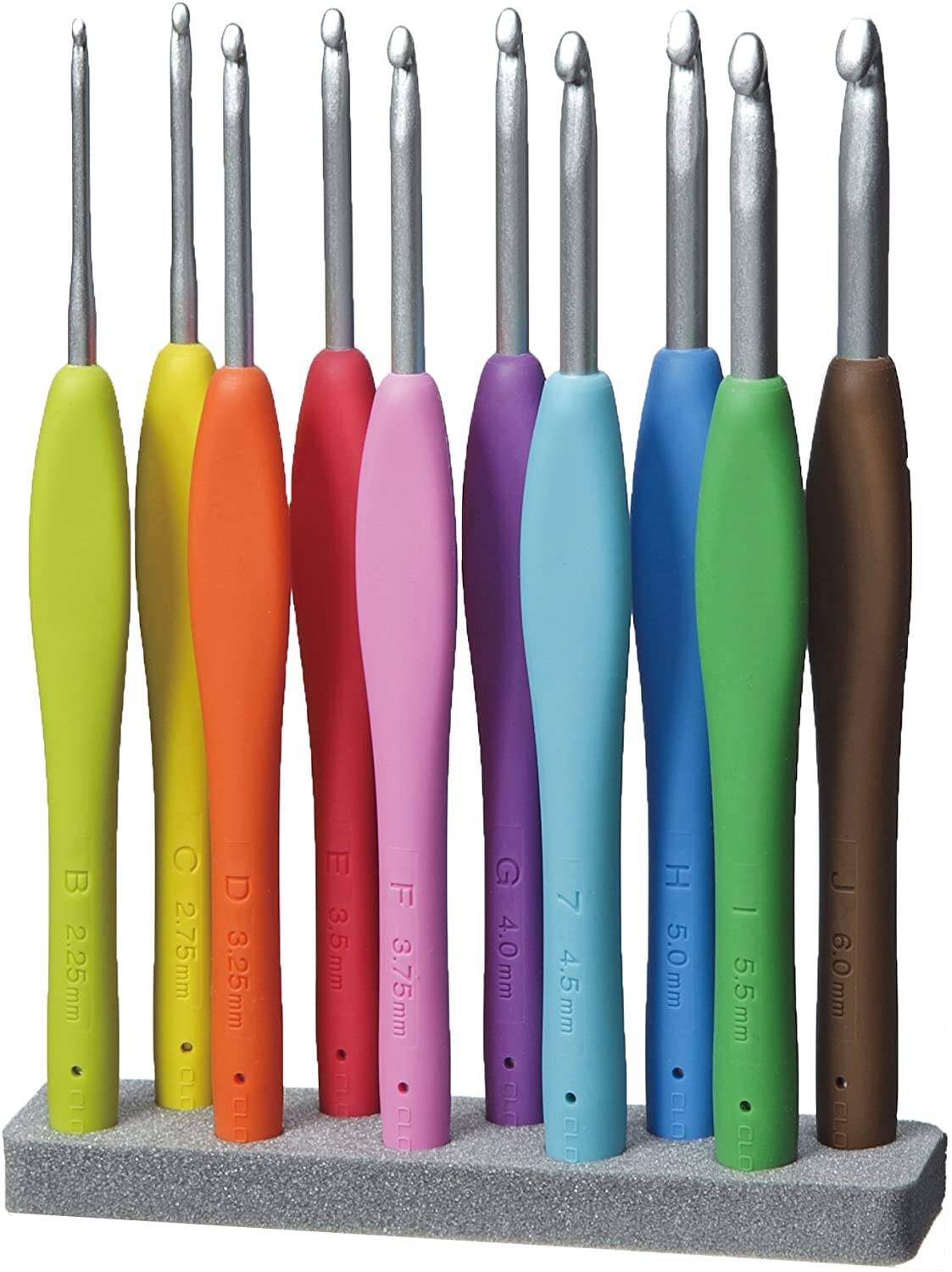 Clover Amour Crochet Hook Set, 10 Sizes