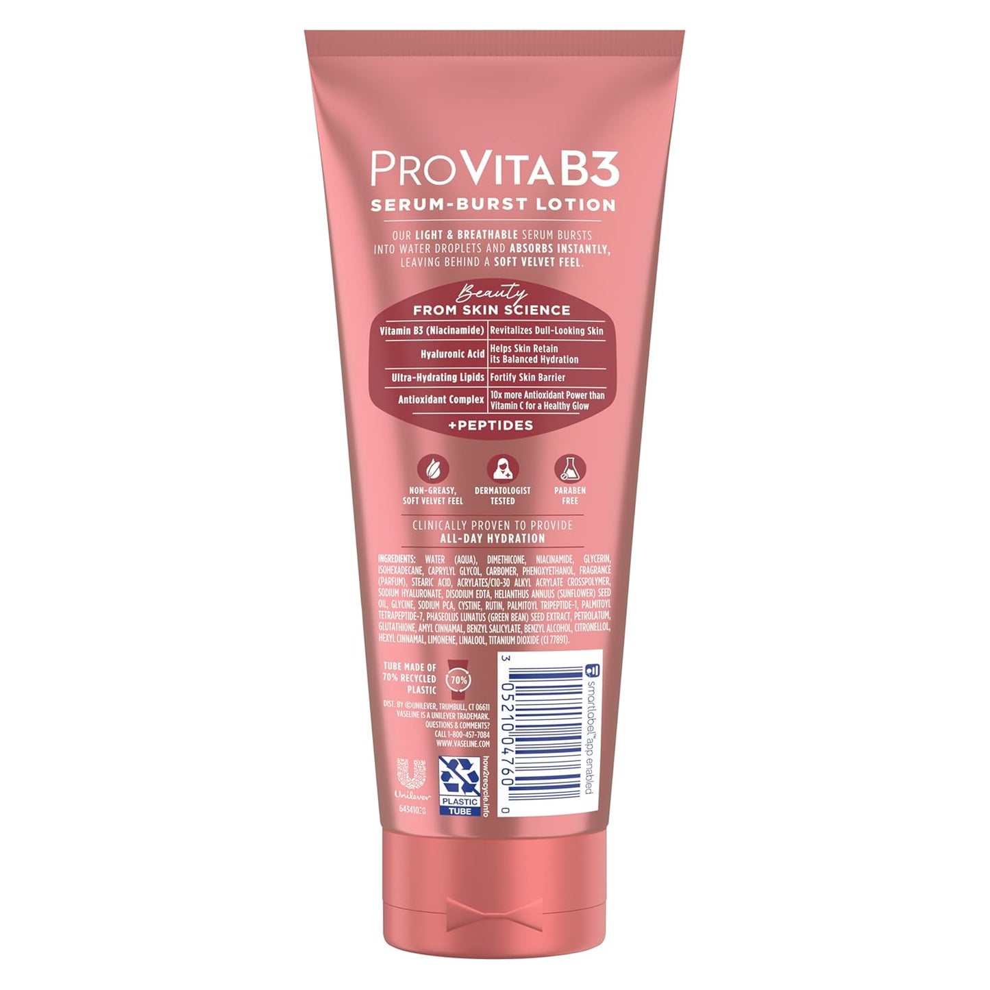 Vaseline ProVita B3 Serum Burst Lotion Weightless Hydration, 222 ml / 7.5 fl. oz.